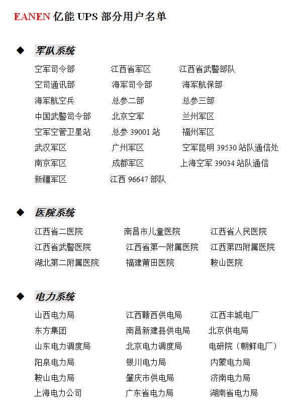 軍隊(duì)醫(yī)院電力系統(tǒng)成功案例